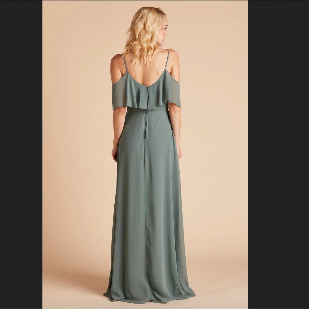 NWT Jane Convertible Dress Chiffon in Sea Glass - Picture 3 of 10